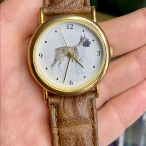 Vintage Boxer Dog Watch